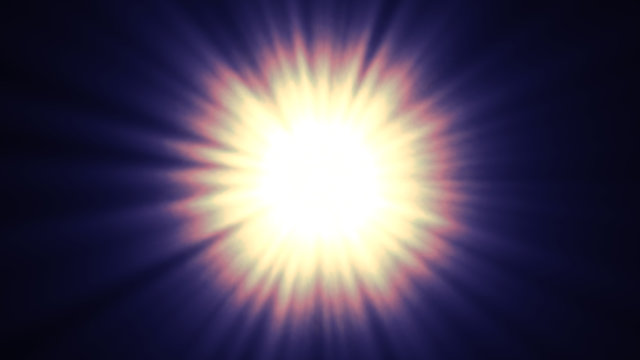 explosion in space over a black background