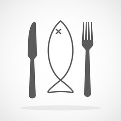 Vector Fish menu icon.