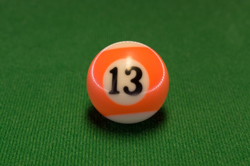 Pool ball 13