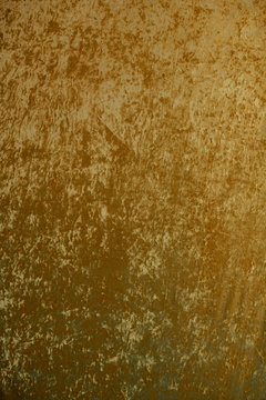 Gold velvet fabric