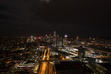 Fototapeta premium Frankfurt am Main bei Nacht