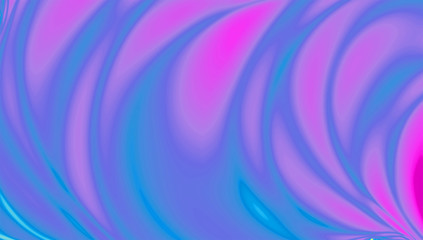 Obraz premium Neon pink and blue gradient wavy abstract background