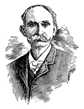 Maximo Gomez y Baez vintage illustration.