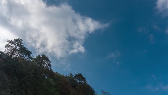 Timelapse en contrapicada