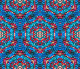 Colorful knitted seamless pattern (2)