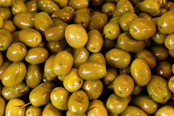White olives to the markets.