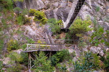 Gölnuk canyon in turkey near kemer