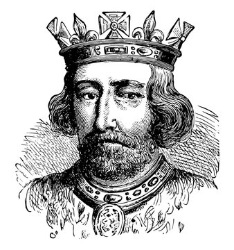 Edward II Of England, Vintage Illustration