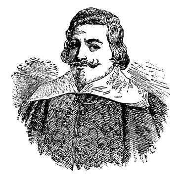 John Pym vintage illustration