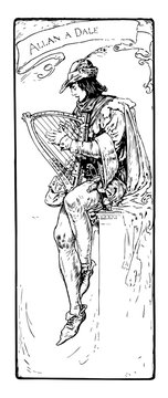 Allan to a to Dale vintage illustration