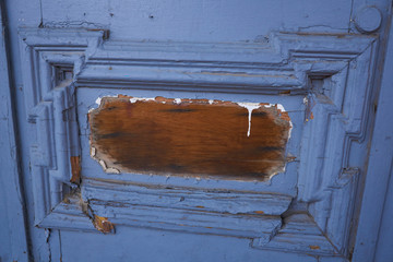 Door way into an old historic building in downtown Virginia City, Nevada