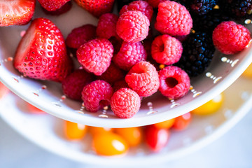 Cheese and fruit plate