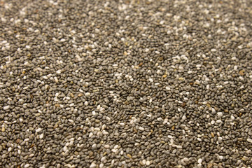 This is a photograph of Chia Seeds