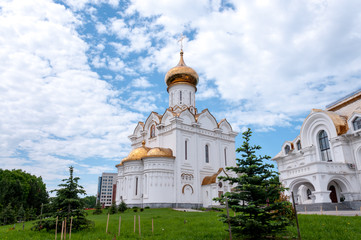 Fototapeta na wymiar Russia, Khabarovsk, June 2019: Church of the Holy Martyr Grand Duchess Elisaveta in Khabarovsk