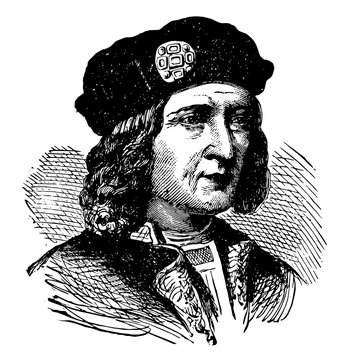 Richard III of England, vintage illustration