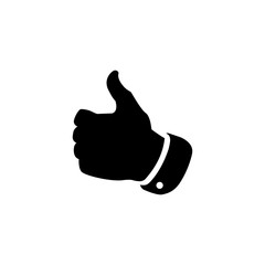 thumb up simple icon logo