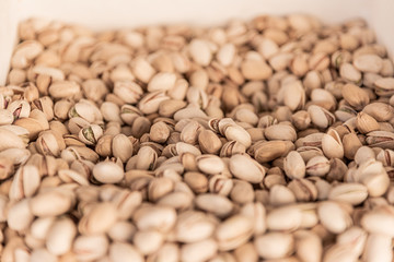 Pistachios in bulk in a street market