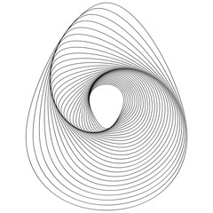 Easter Egg Geometric Gradation shape. Vector illustration
