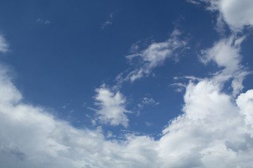 blue sky with clouds