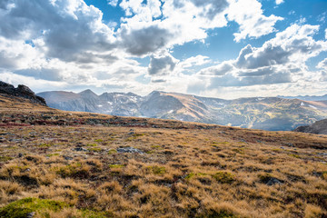 Alpine tundra and mountains