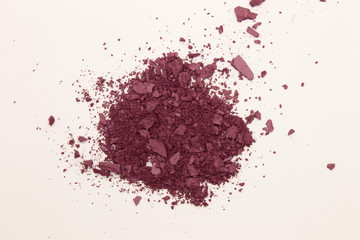 Obraz na płótnie Canvas This is a photograph of Plum powder Blusher isolated on a White background