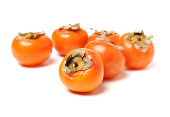 persimmon on a white background 