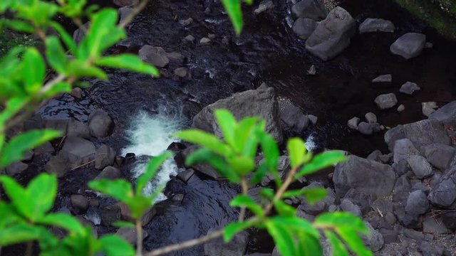 Toma a&eacute;rea de cascadas de Texolo en Coatepec Veracruz