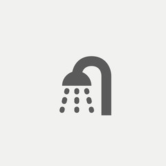 Shower simple icon logo