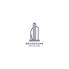 Building Logo Icon Design Template. Real Estate, Property, Apartment, Agent, Line, Modern, Vector Illustration