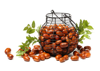 jujube or chinese date on white background © zcy