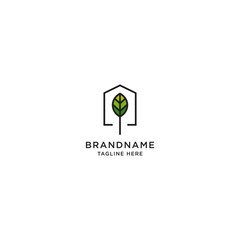 Eco Building Real Estate Logo Icon Design Template. City, Apartment, Green, Construction Vector Illustration