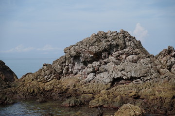 Stone and sea in Thailand