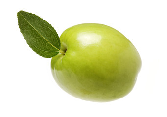 Fresh juicy jujube isolated on white background