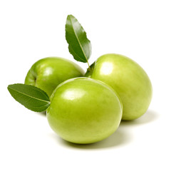 Fresh juicy jujube isolated on white background