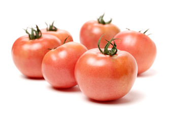 fresh tomato isolated on white background