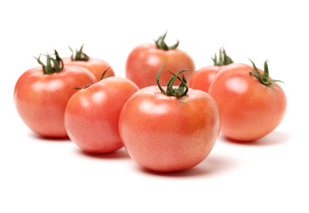 fresh tomato isolated on white background