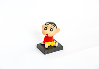 Japan baby doll isolated on white  background 