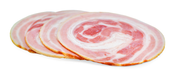 ham on white background