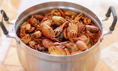 Steamed field crab, Thai food