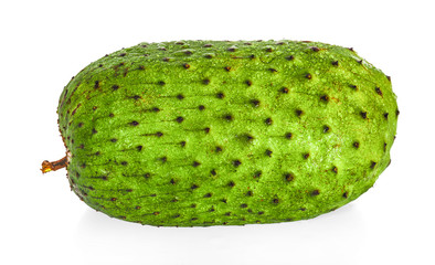 Annona muricata.Soursop fruit (Sugar Apple ,custard apple ) isolated on white background