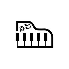 Piano icon vektor ilustrationdesign logo template