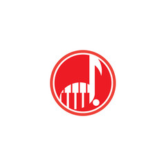 Piano icon vektor ilustrationdesign logo template