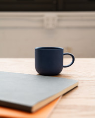 blue coffee cup