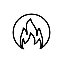 Fire icon trendy