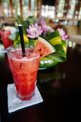 This is a pink watermelons smoothy - Vietnam fall of 2019