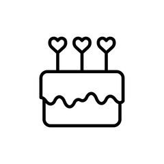 Birthday cake icon