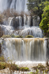 Thi Lo Su Waterfall in the Rainy Season, Tak, Thailand