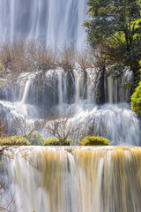 Thi Lo Su Waterfall in the Rainy Season, Tak, Thailand