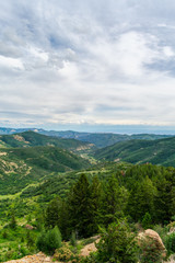 Naklejka premium Colorado Mountain Pass View Point