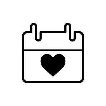 valentine icon : Calendar